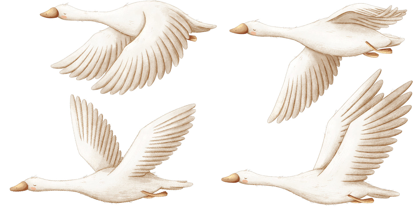 Flying Geese Wall Decals