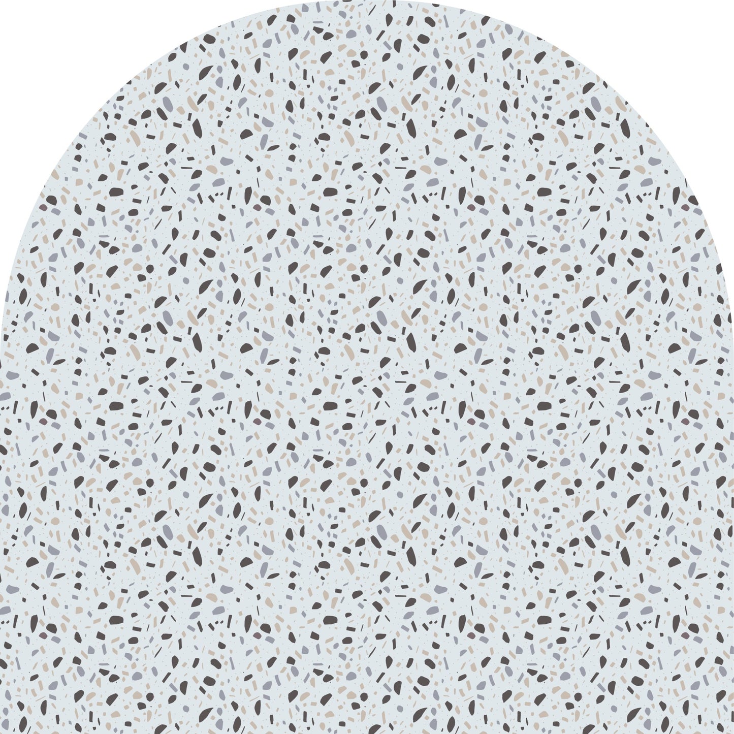 Blue Terrazzo Arch Wall Mural - Ginger Monkey
