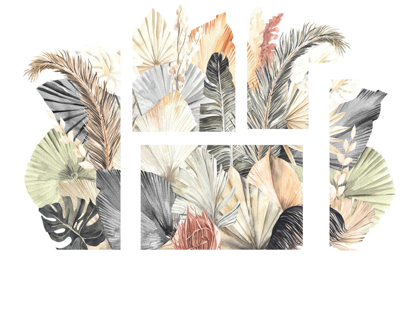 Boho Garden Wall Mural - Ginger Monkey