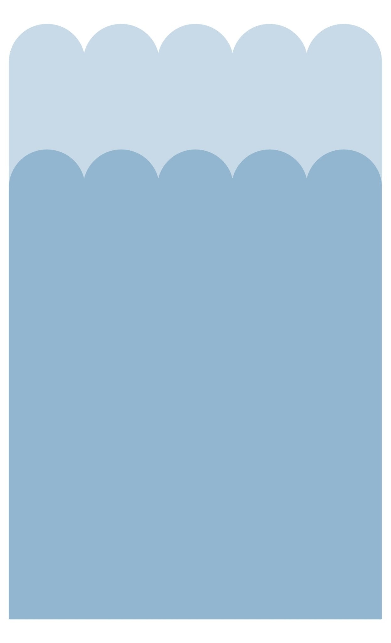 Double Scalloped Wallpaper Panel - Blueberry - Ginger Monkey