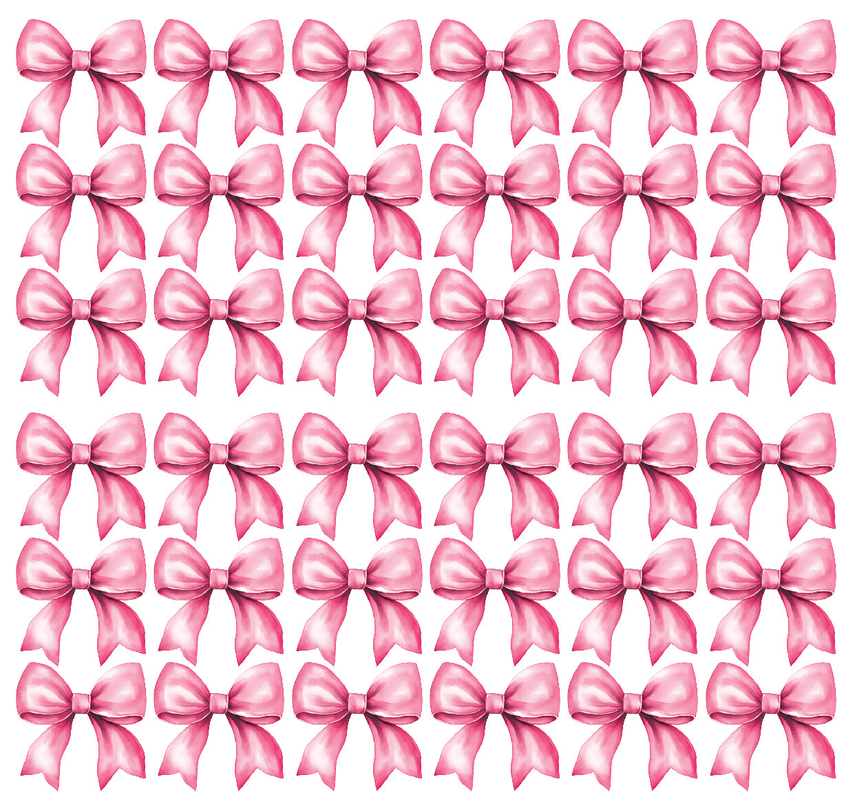Pink Bow Wall Decal Set