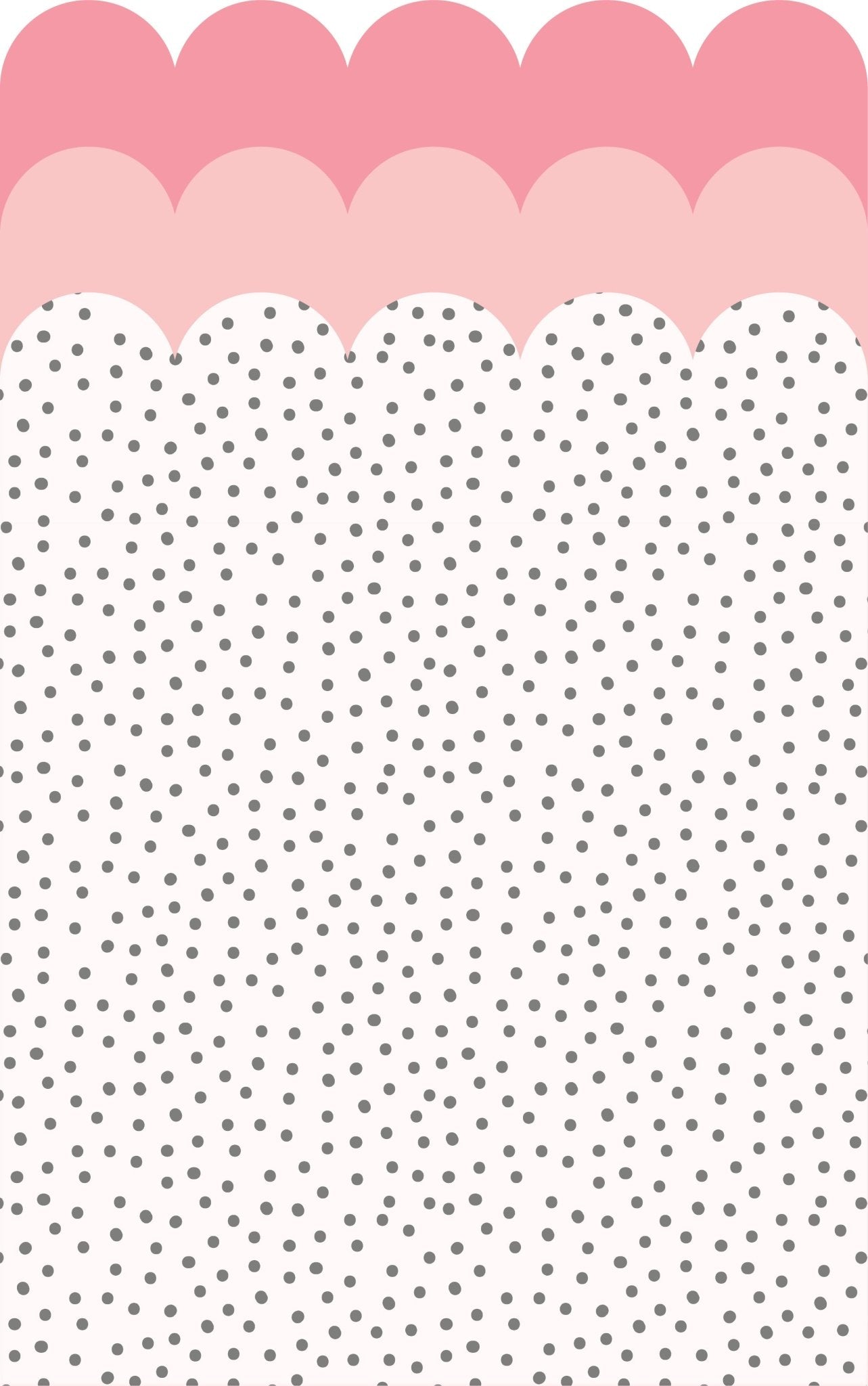 Scalloped Spot Wallpaper Panel - Pink - Ginger Monkey