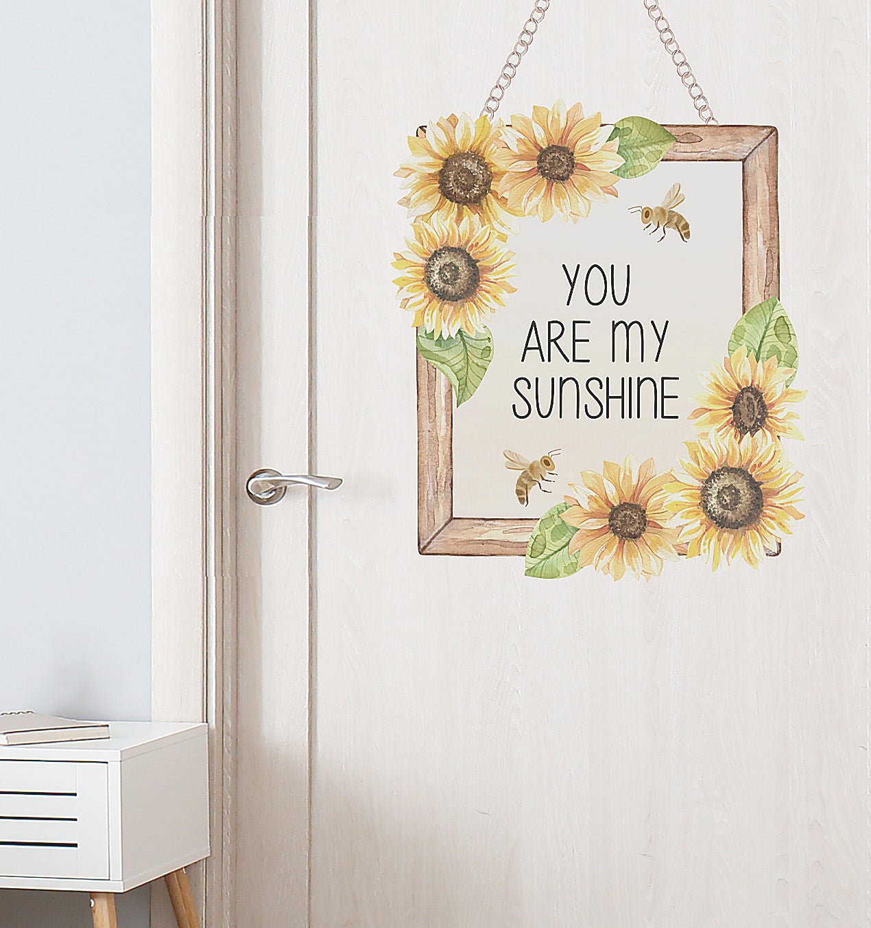 Sunflower Door Sign Decal - Ginger Monkey