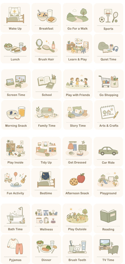 Little Routine Magnet Set