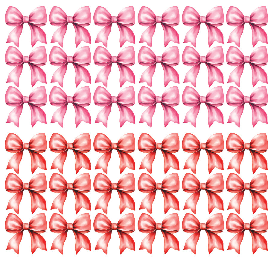 Pink and Red Bow Wall Decal Set - Ginger Monkey 