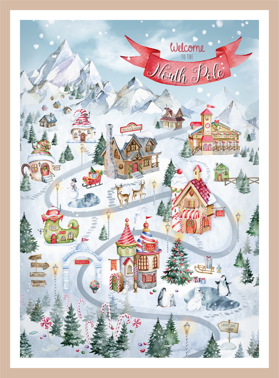 Picture Gallery - North Pole Christmas Map