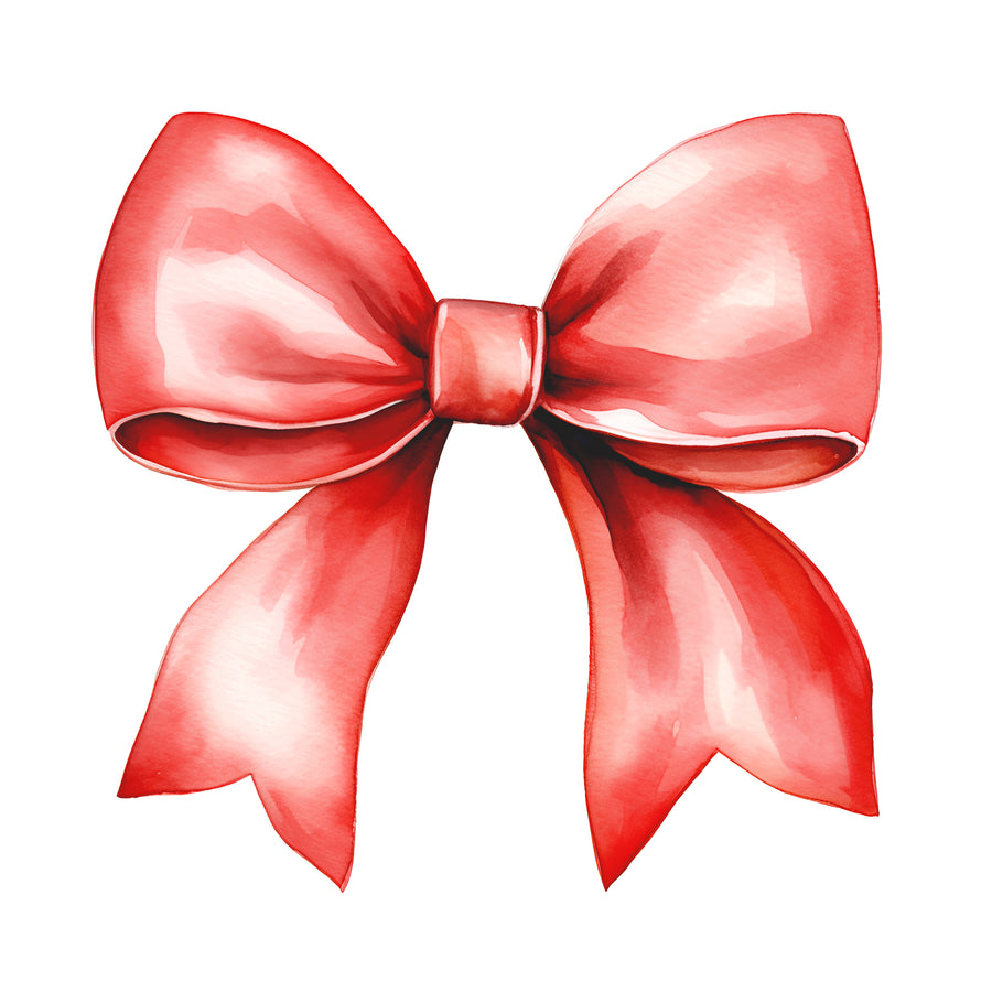 Red Bow Wall Decal Set