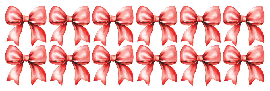 Red Bow Wall Decal Set - Ginger Monkey 