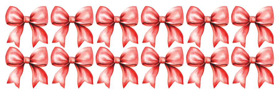 Red Bow Wall Decal Set