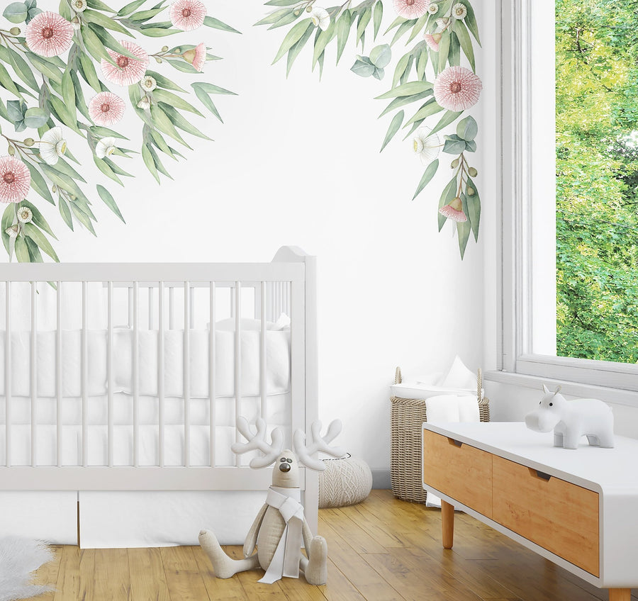 Australian Gum Tree & Blossom Decal Set - Ginger Monkey