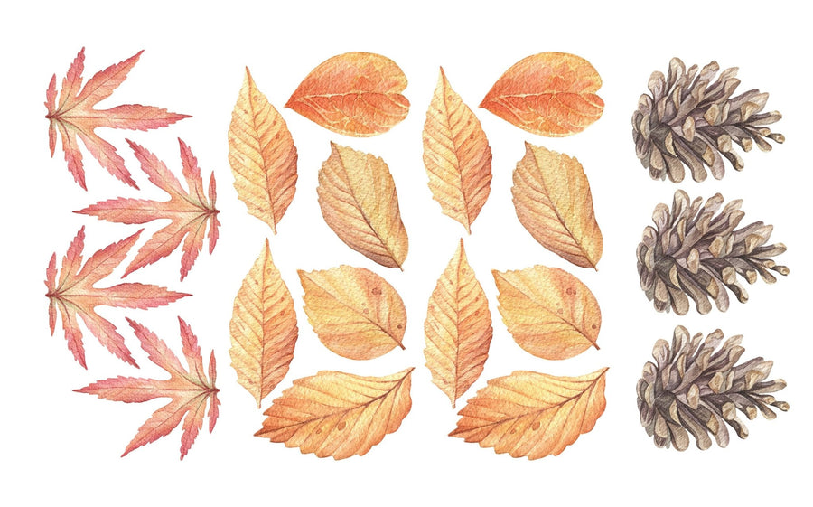 Autumn Leaf Wall Decals - Ginger Monkey