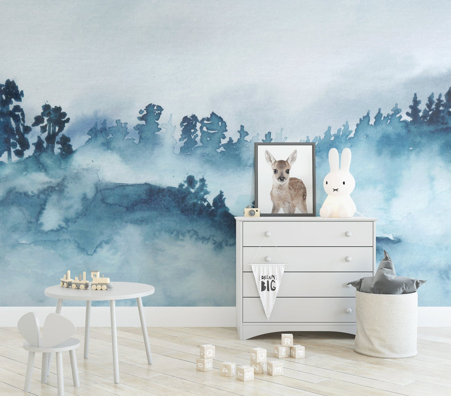 Blue Mountains Wallpaper - Ginger Monkey