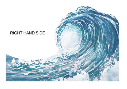 Blue Wave Wall Mural - Ginger Monkey