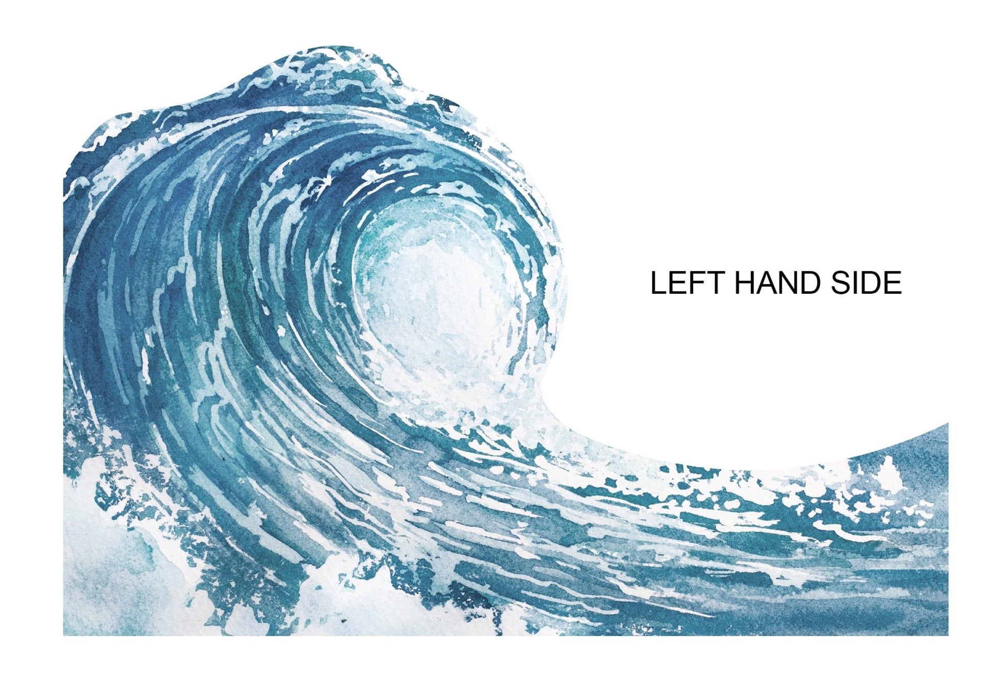 Blue Wave Wall Mural - Ginger Monkey