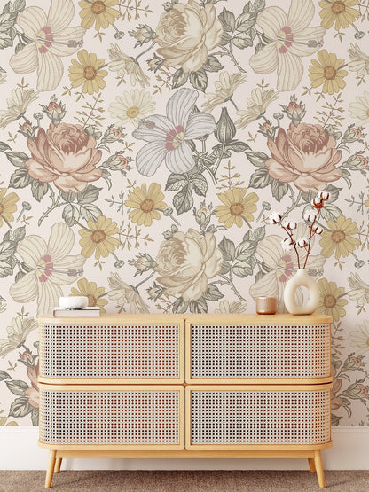 Bohemian Wildflowers Wallpaper - Ginger Monkey