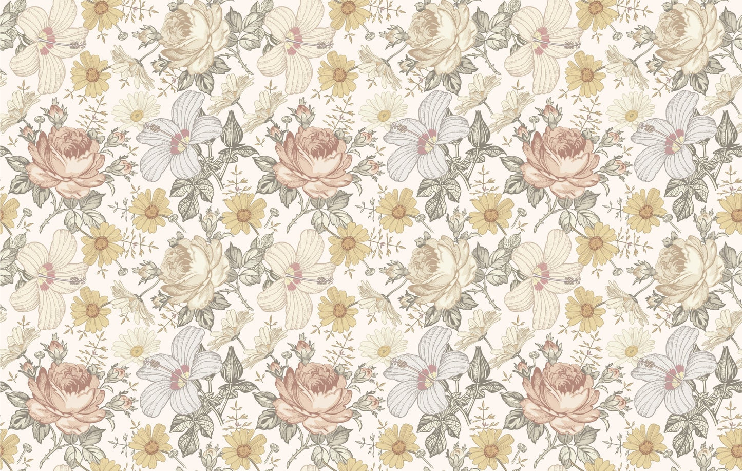 Bohemian Wildflowers Wallpaper - Ginger Monkey