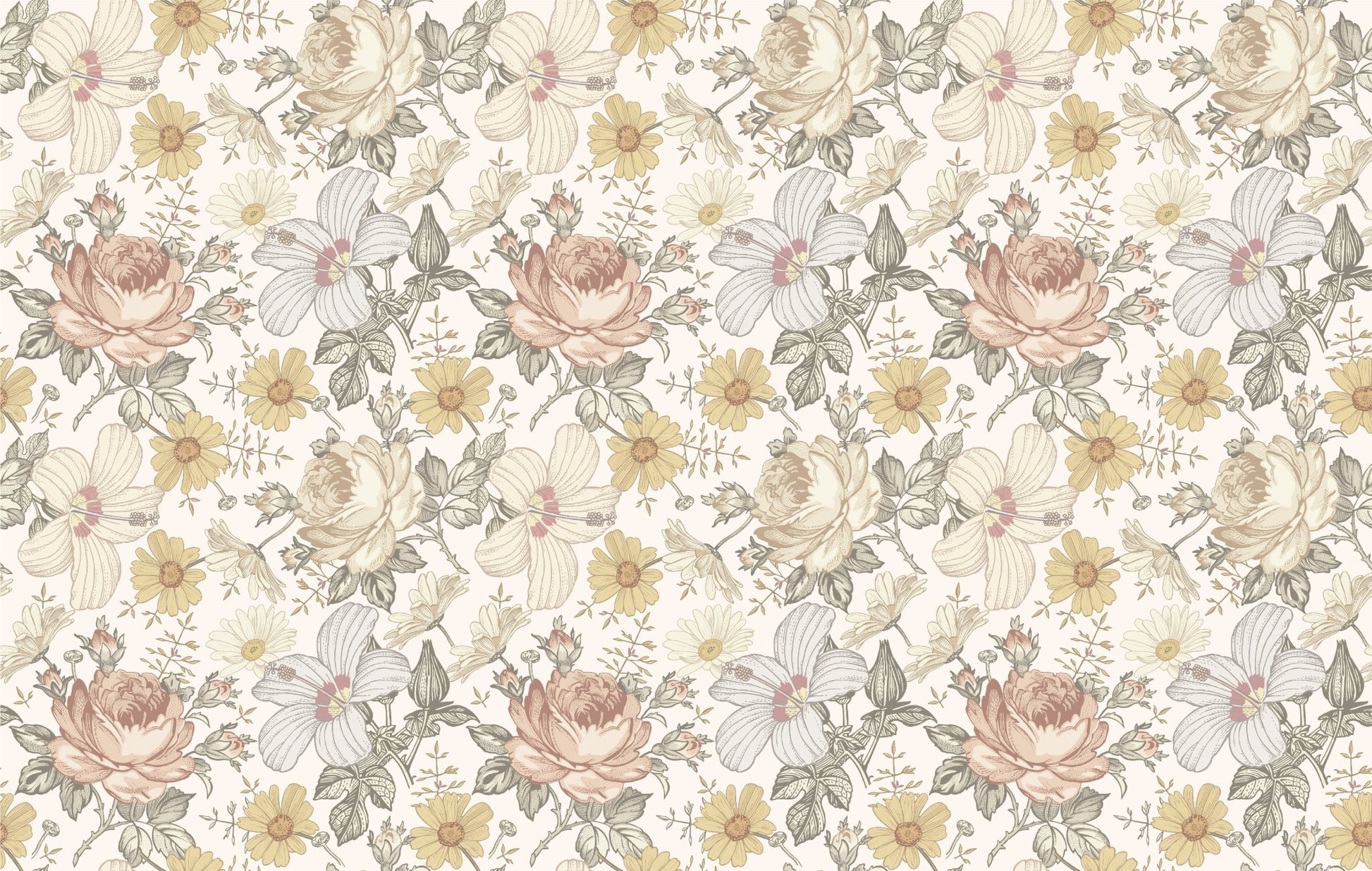 Bohemian Wildflowers Wallpaper - Ginger Monkey