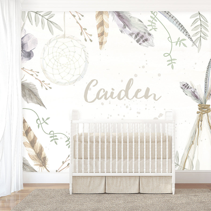 Boys Boho Wallpaper - Ginger Monkey