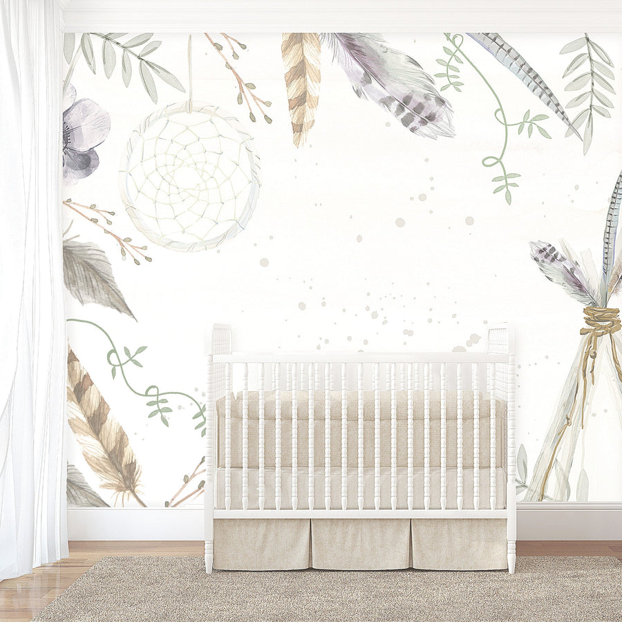 Boys Boho Wallpaper - Ginger Monkey