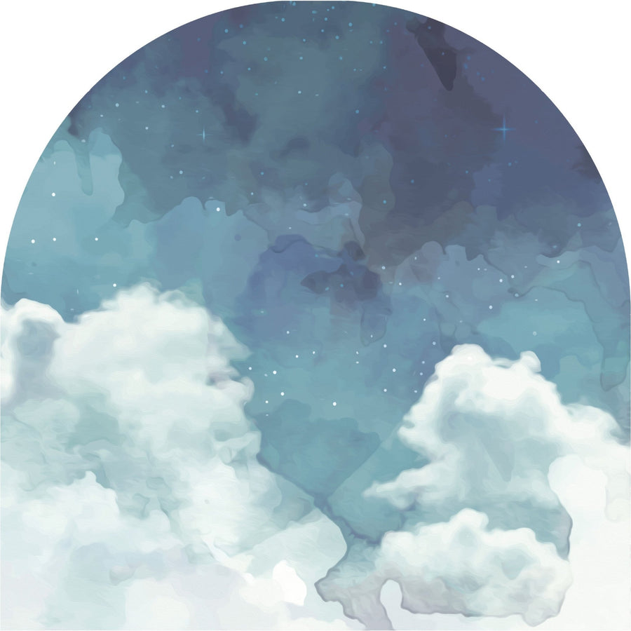 Cloudy Night Arch Wall Mural - Ginger Monkey