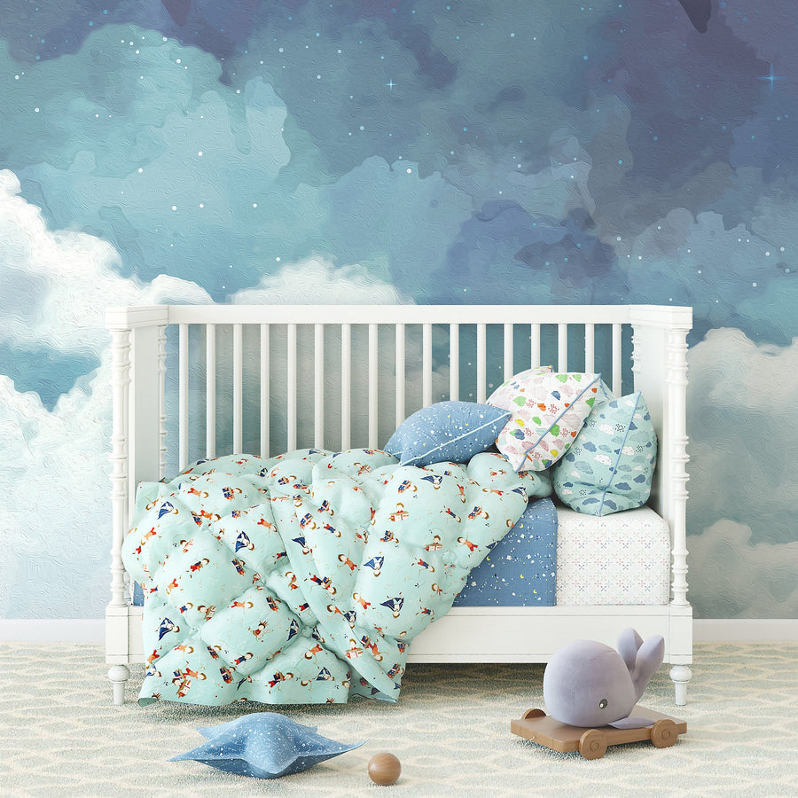 Cloudy Night Sky Wallpaper - Ginger Monkey