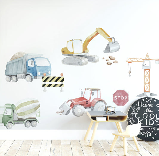 Construction & Trucks Decal Set - Ginger Monkey