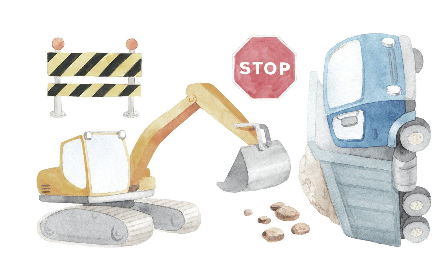 Construction & Trucks Decal Set - Ginger Monkey
