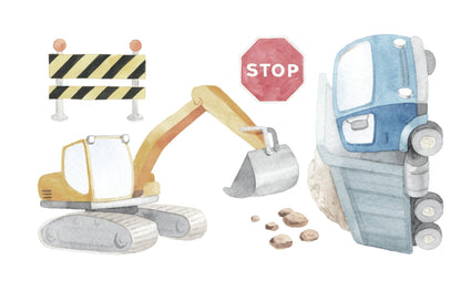 Construction & Trucks Decal Set - Ginger Monkey