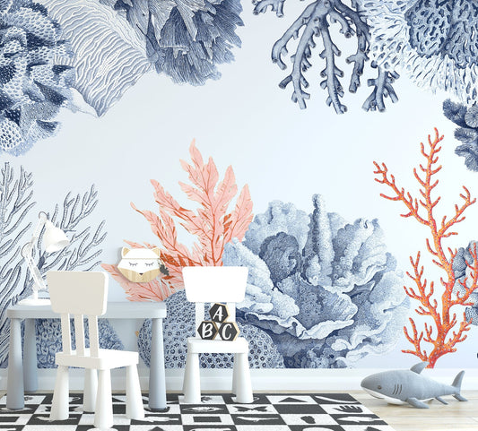 Coral Reef Wallpaper - Ginger Monkey