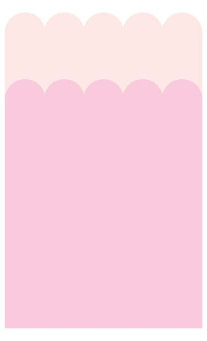 Double Scalloped Wallpaper Panel - Bubblegum - Ginger Monkey