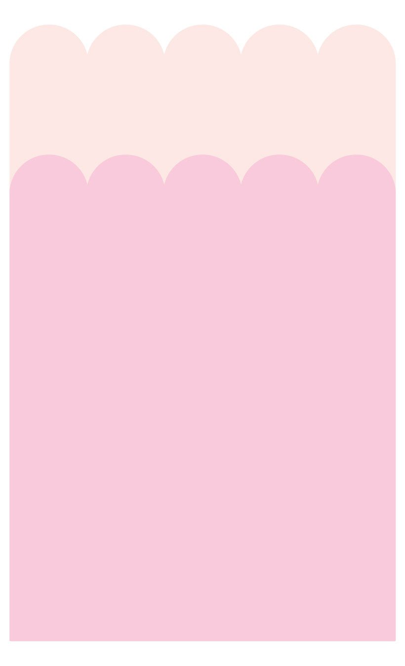 Double Scalloped Wallpaper Panel - Bubblegum - Ginger Monkey