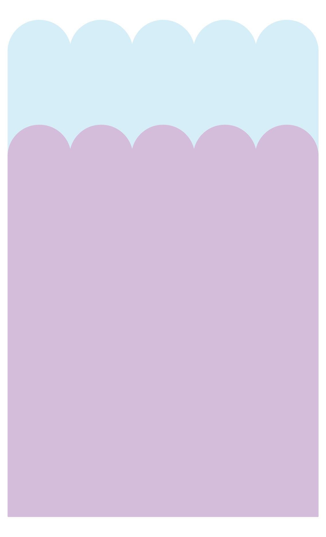 Double Scalloped Wallpaper Panel - Grape - Ginger Monkey