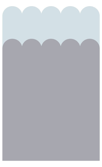 Double Scalloped Wallpaper Panel - Liquorice - Ginger Monkey