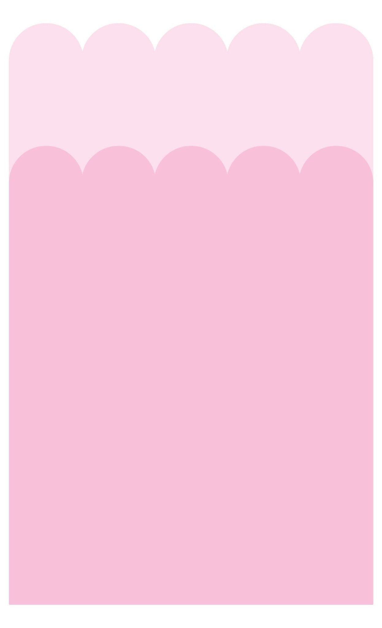 Double Scalloped Wallpaper Panel - Marshmallow - Ginger Monkey