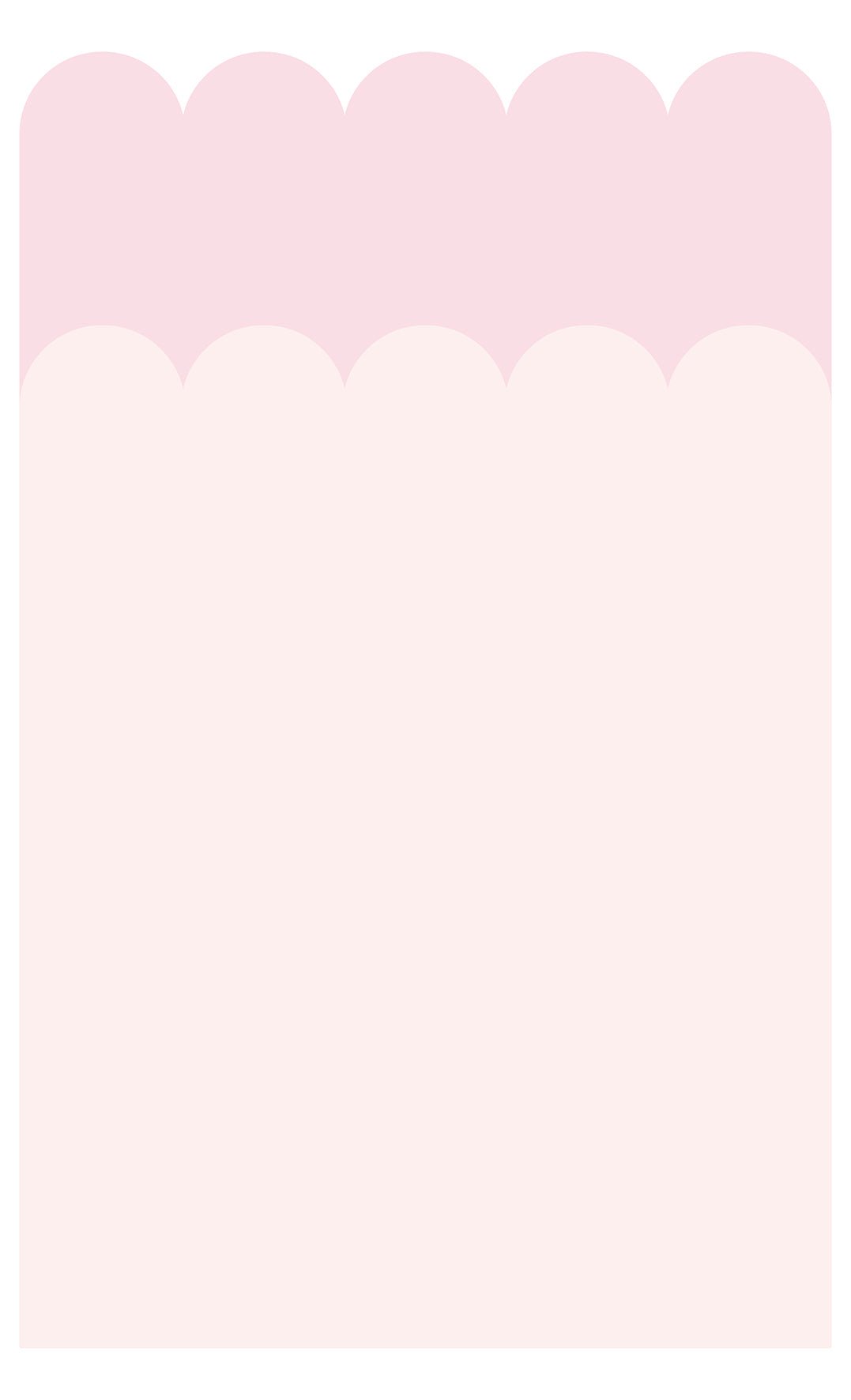 Double Scalloped Wallpaper Panel - Strawberries & Cream - Ginger Monkey
