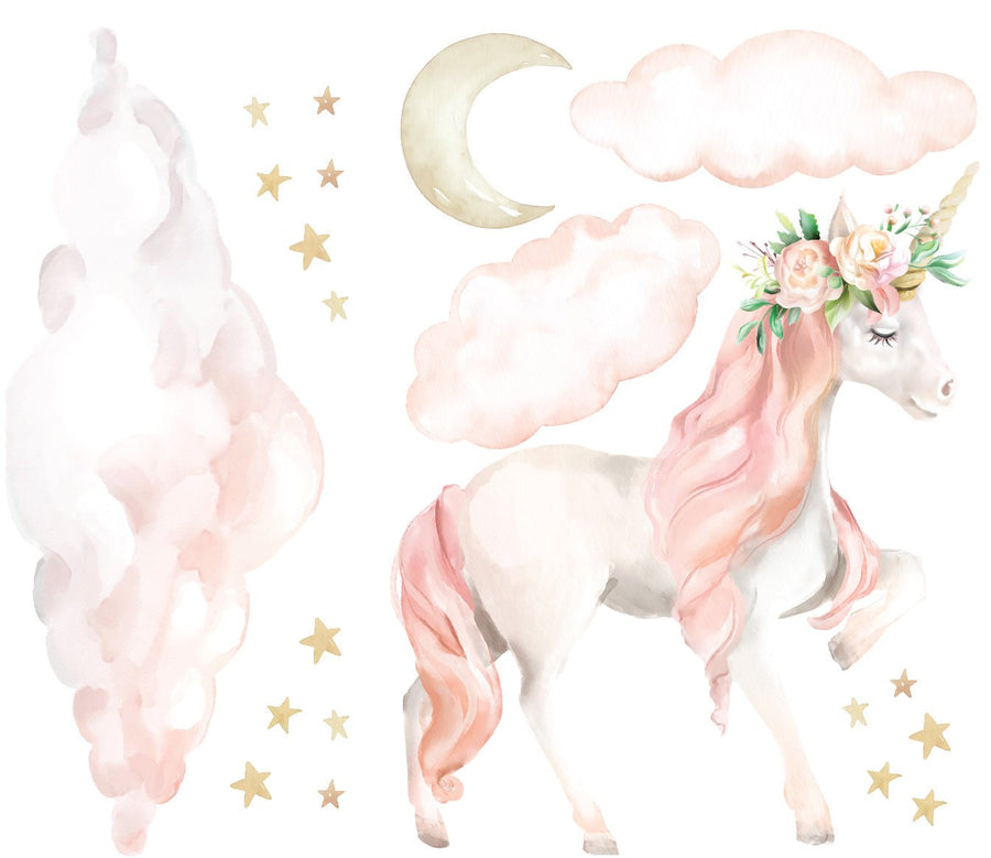 Dreaming Unicorn Wall Decal Set - Ginger Monkey