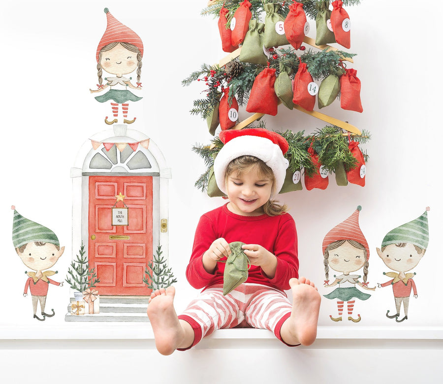 Elf Wall Decal Set - Ginger Monkey