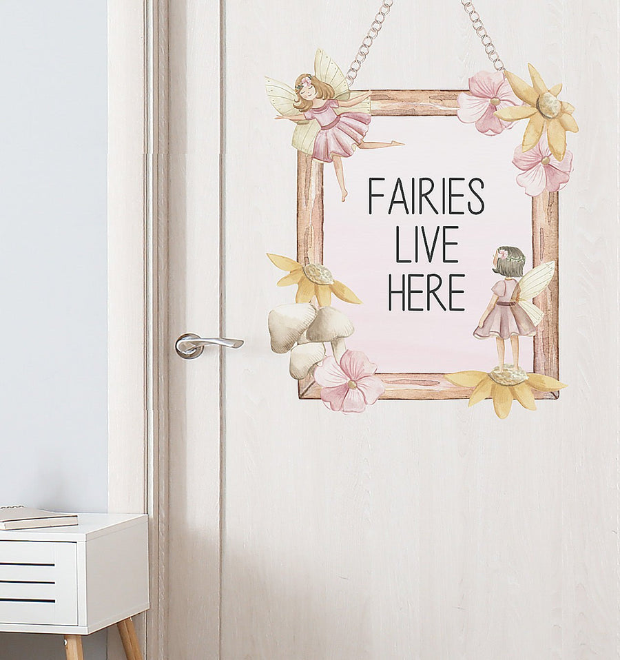 Fairy Door Sign Decal - Ginger Monkey