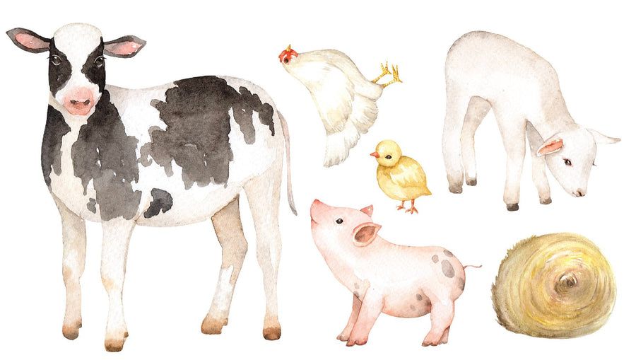 Farm Animal Decal Set - Ginger Monkey