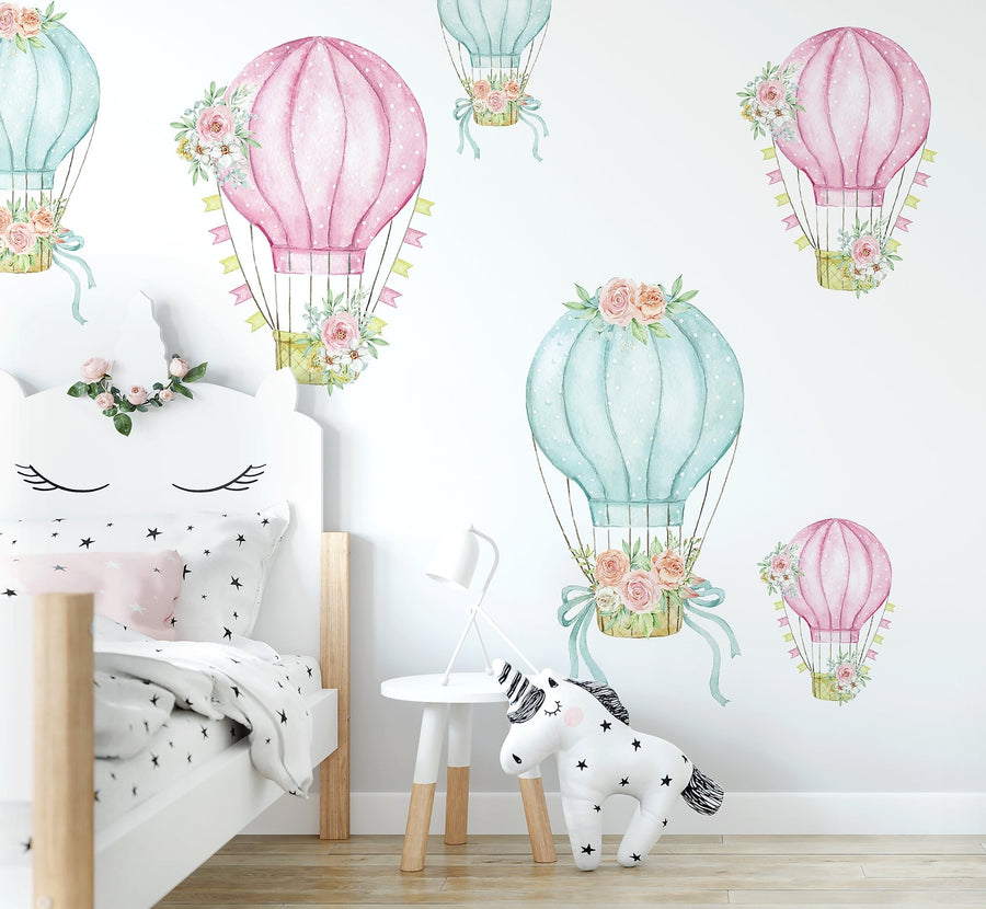 Floral Hot Air Balloon Set - Ginger Monkey