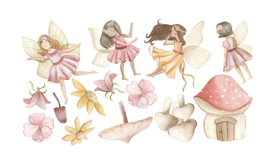 Flower Fairy Decal Set - Ginger Monkey