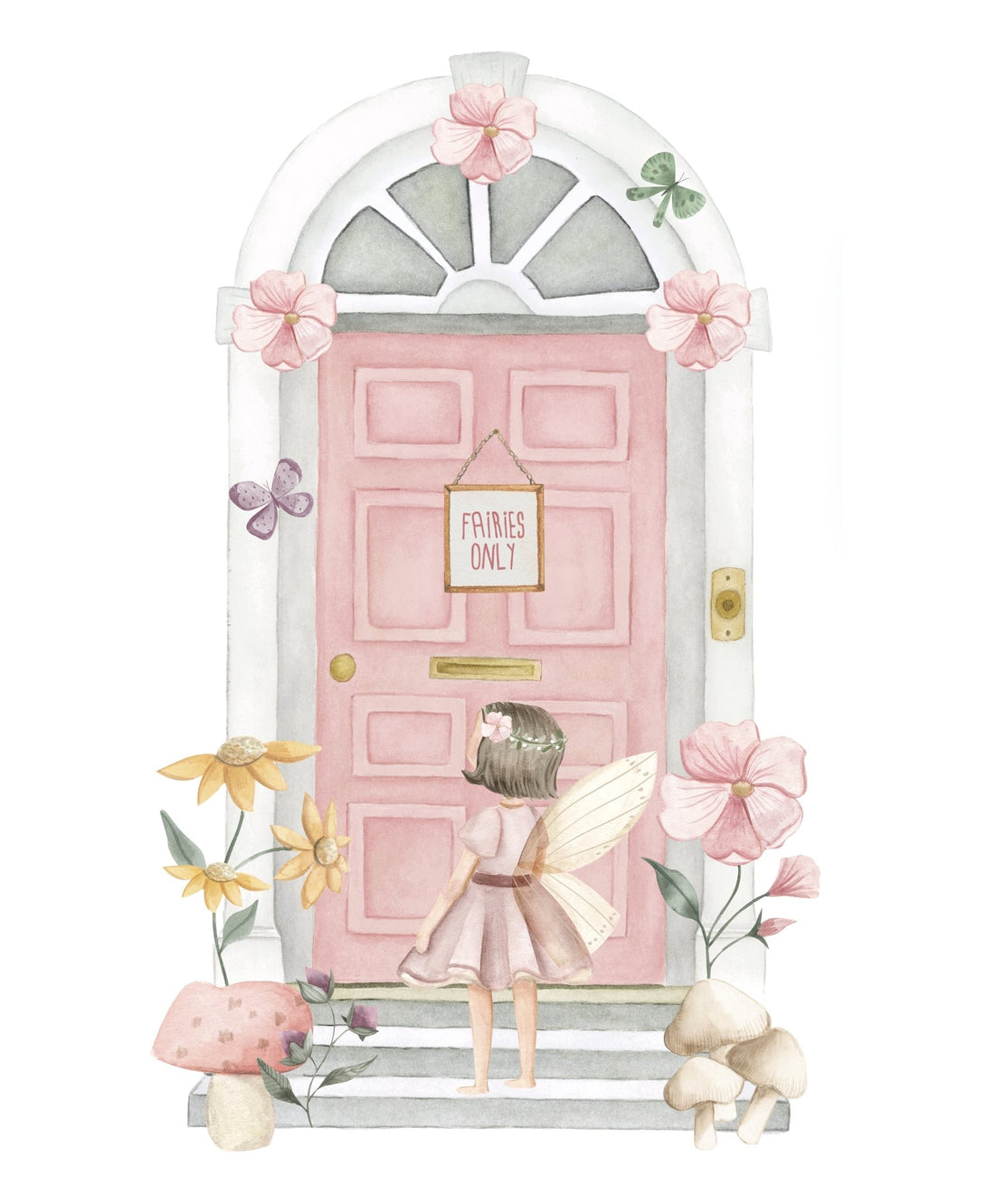 Flower Fairy Door Decal – Ginger Monkey