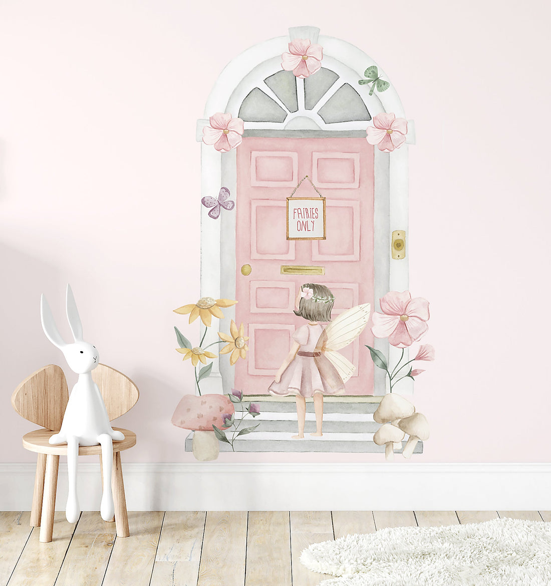 Flower Fairy Door Decal – Ginger Monkey