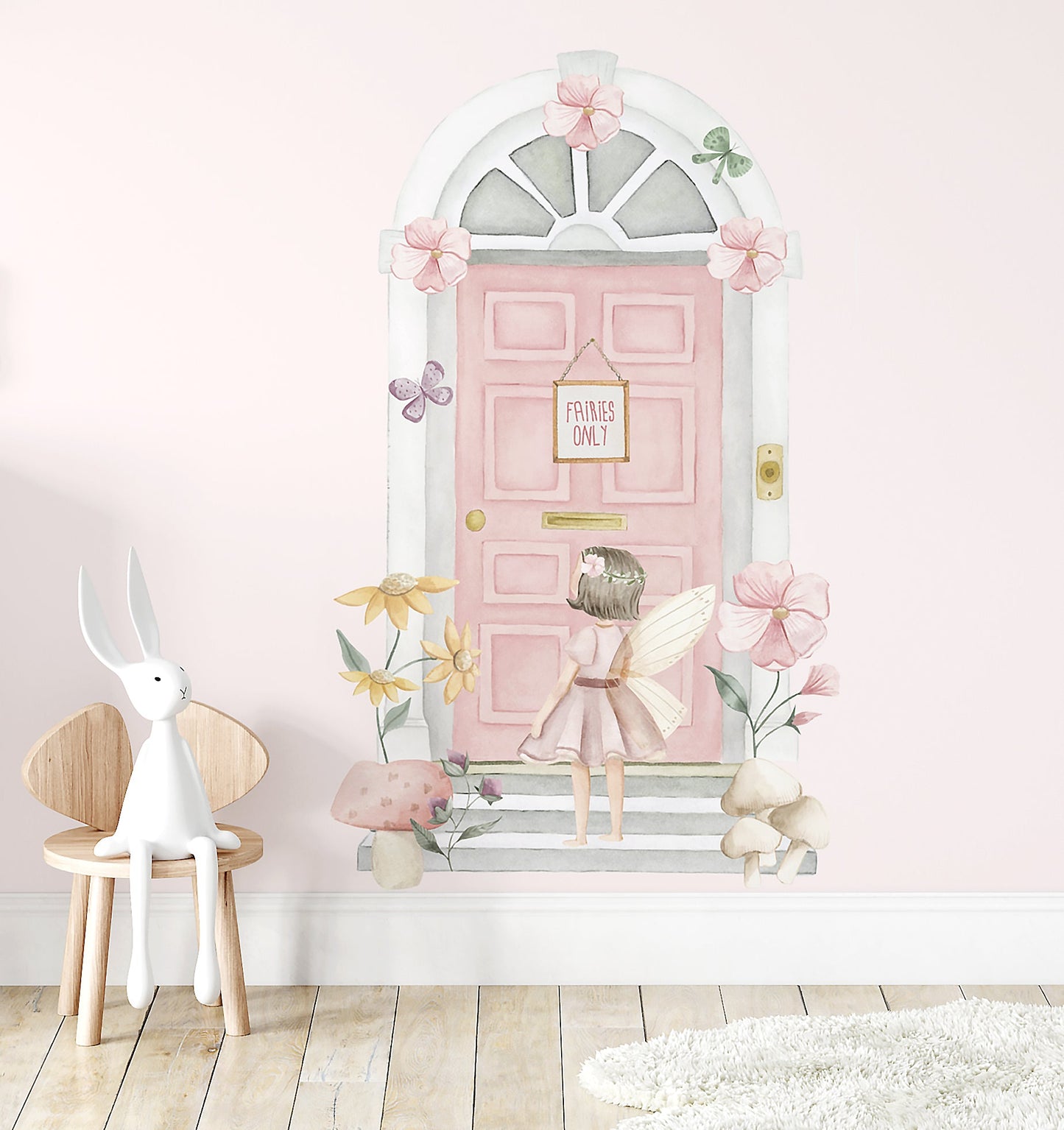 Flower Fairy Door Decal - Ginger Monkey