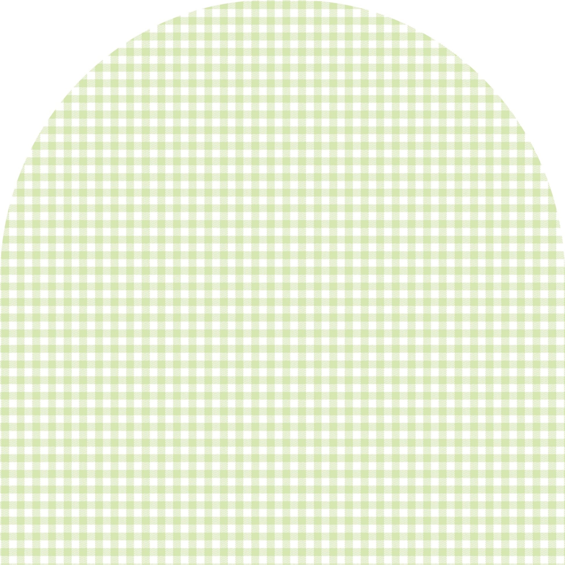 Gingham Arch Mural - Ginger Monkey