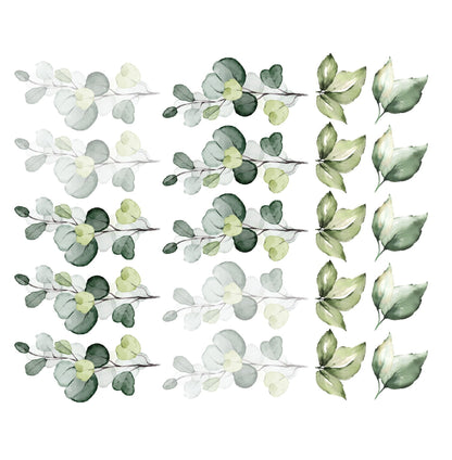Green Foliage Wall Decal Set - Ginger Monkey