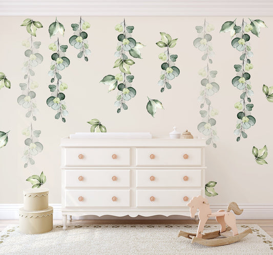Green Foliage Wall Decal Set - Ginger Monkey