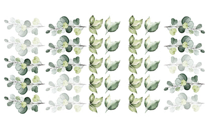Green Foliage Wall Decal Set - Ginger Monkey