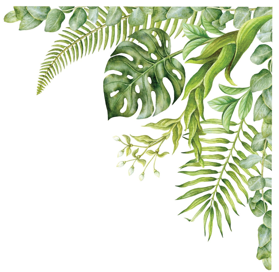 Greenery Garden Corner Wall Decal - Ginger Monkey