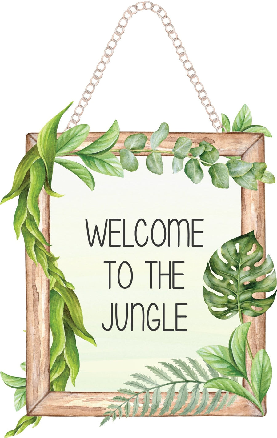 Jungle Door Sign Decal - Ginger Monkey